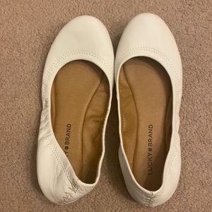 White Lucky Brand flats